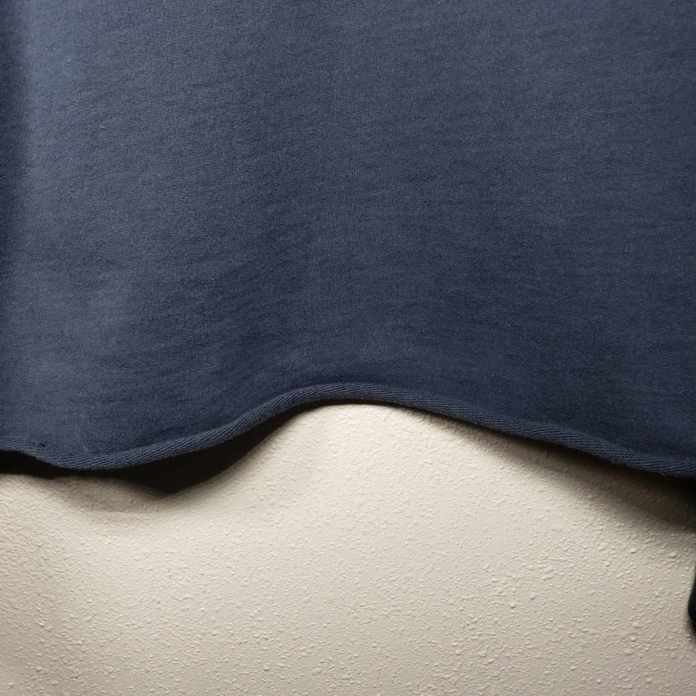 Adidas Trefoil Logo Spell Out Sweatshirt Size XL Cropped Pullover - Picture 8 of 9